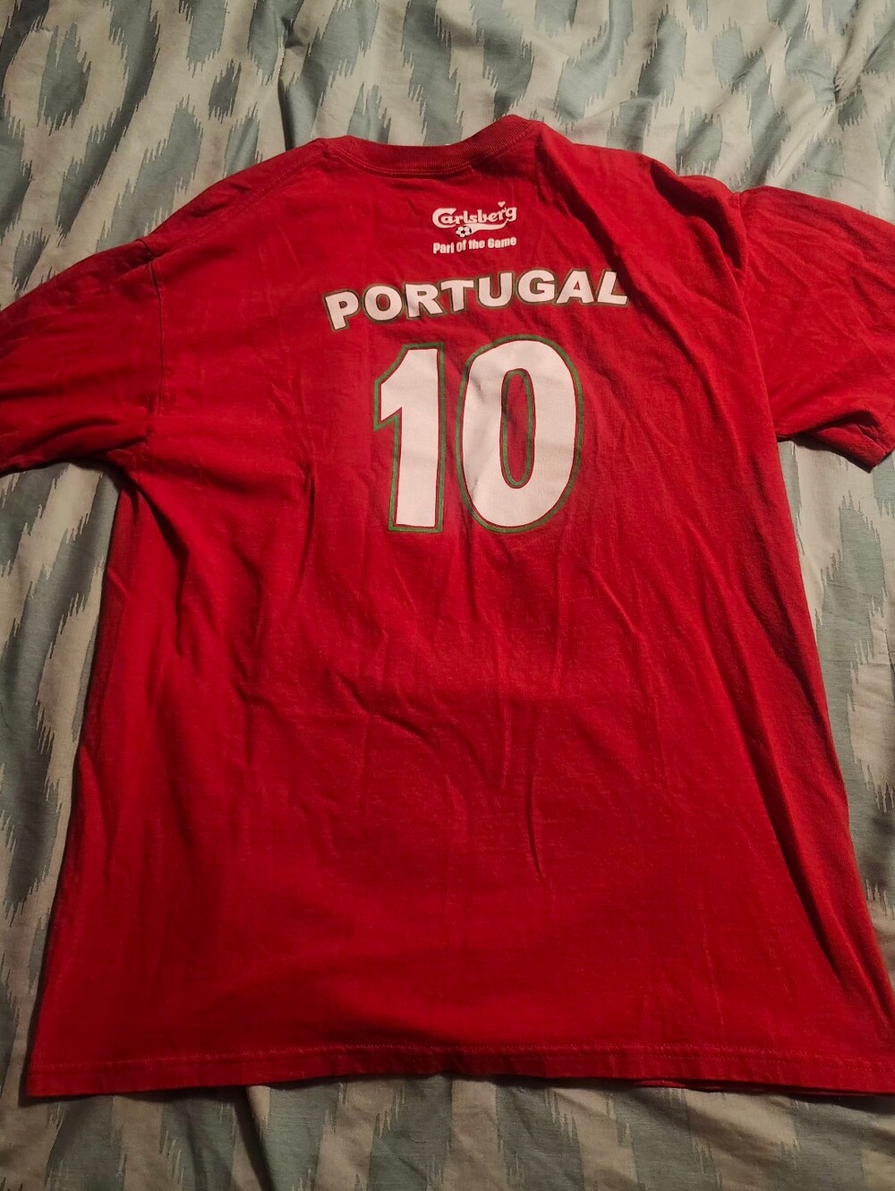 Vintage 2006 Carlsberg Portugal T-shirts FIFA World Cup Men's Size Large